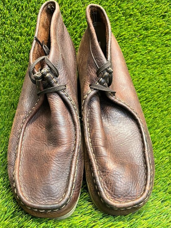 Clarks Padmore Mens Size 10.5 Brown Casual Classic Leather Ankle Chukka Boots main image 4